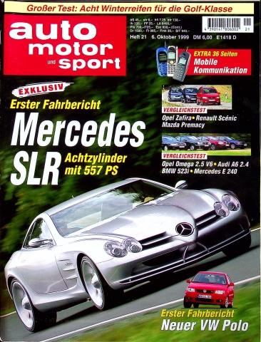 Deckblatt Auto Motor und Sport (21/1999)